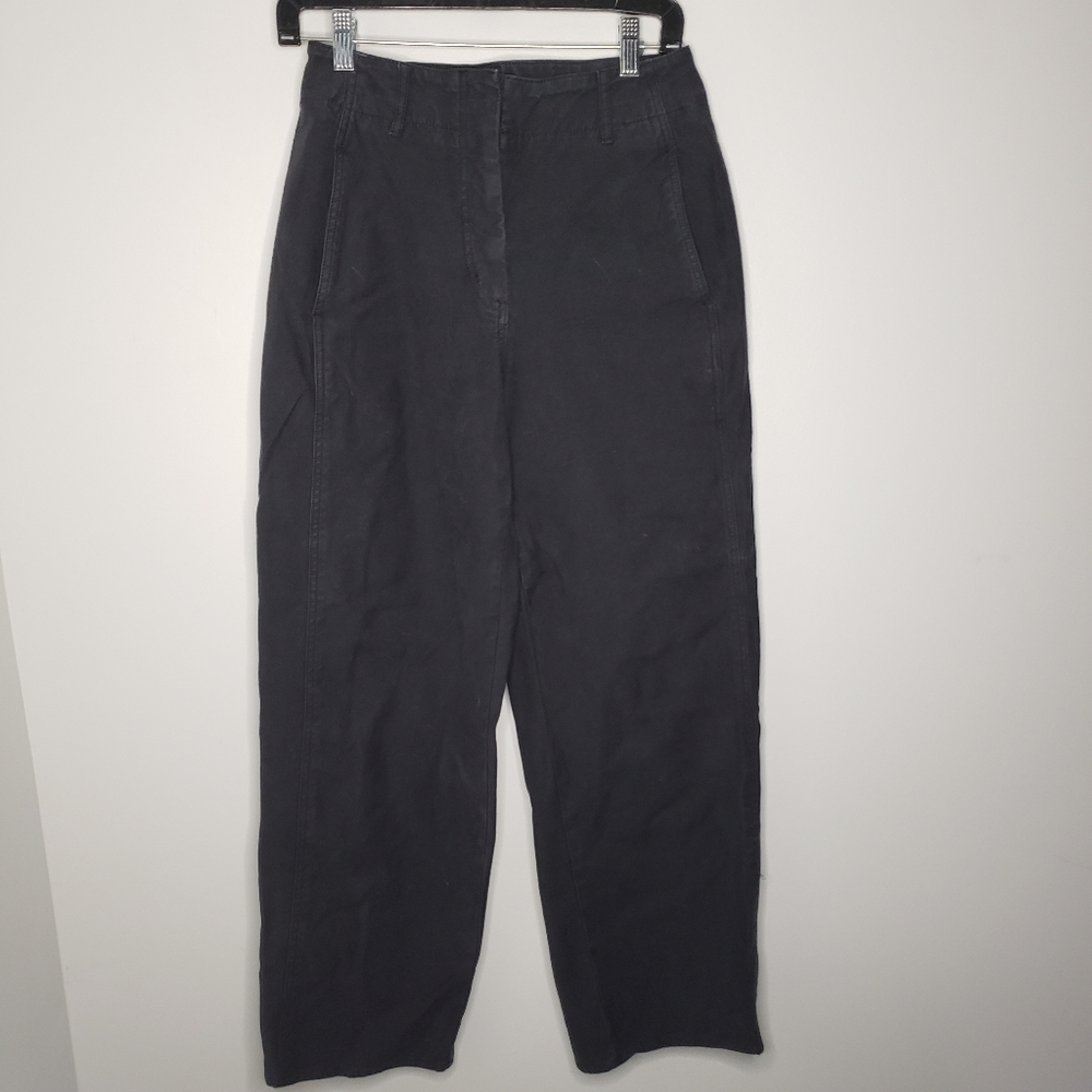 Wilfred Free Jeans Womens 4 Black Straight Ankle Tapered High Rise Barre…
